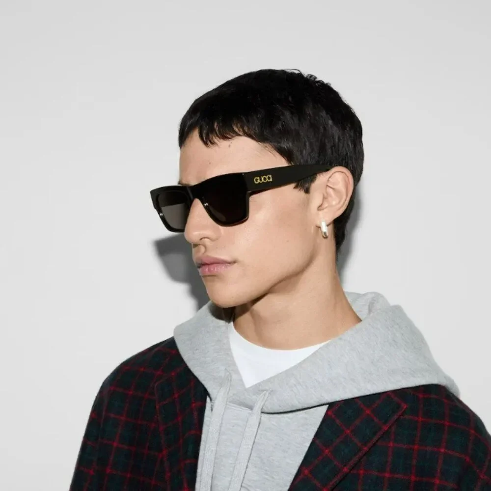 Gucci Women Sunglasses Black Grey Square GG1793S 001 NEW AUTHENTIC - Picture 10 of 10